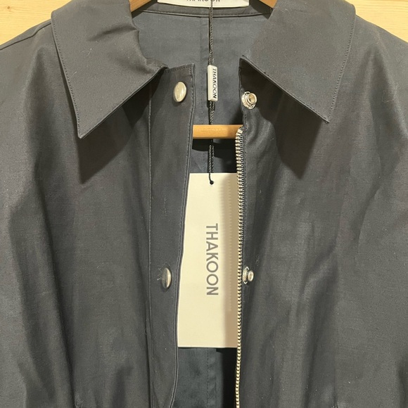 NWT Thakoon Puff Sleeve Shirt Jacket in Navy, Size 4, Small. - Picture 9 of 12